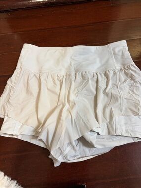 Women’s White Athletic Skort Shorts